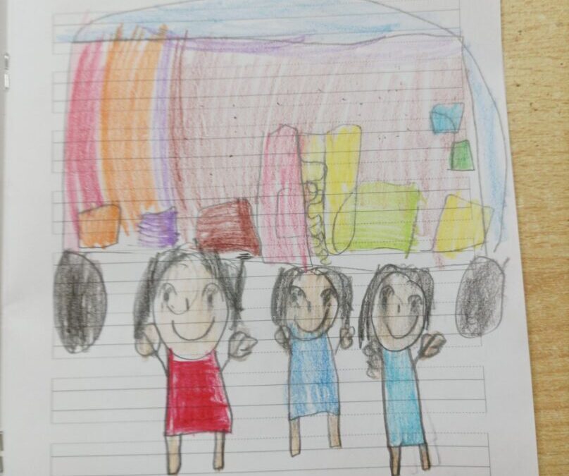 Prvašići u bibliobusu